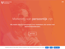 Tablet Screenshot of marketingmakers.nl